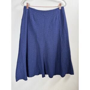 Cabi Blue A-Line Midi Skirt Classic Feminine Timeless Preppy Twee Statement 4